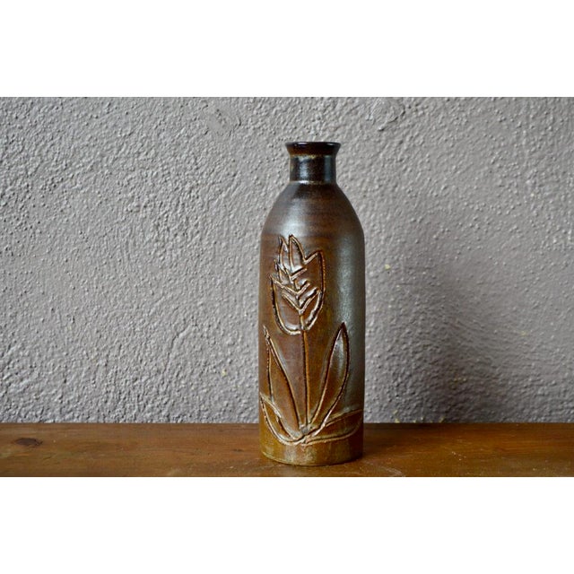 Brutalist Tulip Vase by Denise and Michel Pointu For Sale - Image 3 of 9