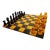 1970s Rare Colors Luxury Chess Set in Genuine Hand Carved Italian Alabaster of Volterra For Sale