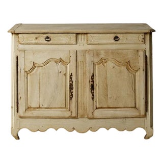 19th Century Belgian Bleached Oak Two-Door Dresser For Sale