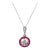 1930s Art Deco Diamond Ruby Platinum 14k White Gold Necklace For Sale