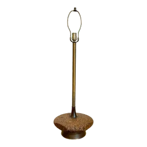 Danish Modern Cork Lamp Lynard of California and Septor