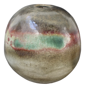 Large Spherical Stoneware Flower Vase by Ingeborg and Bruno Asshoff, 1960s
