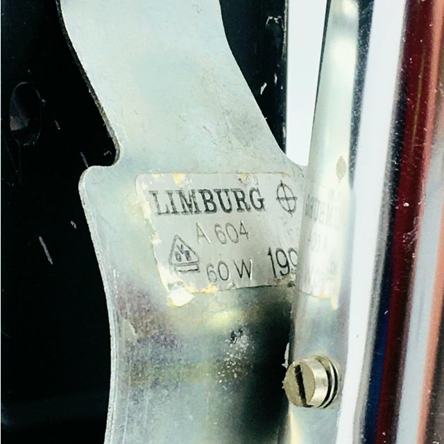 Metal 1960s Mid-Century Modern Bubble Glass Wall Lamps/Sconces by Helena Tynell for Limburg - a Pair For Sale - Image 7 of 8