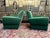 Textile Set of Green Velvet Club Armchairs For Sale - Image 7 of 8