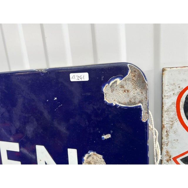 Vintage Enamel British Railways Gentlemans Sign, 1940s For Sale - Image 4 of 9
