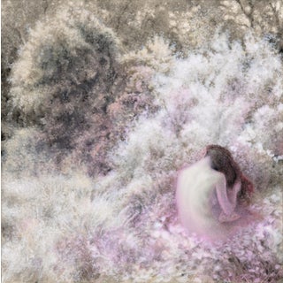 Nature|Figure 1 2024 by Matthew Alfonso Durante | Acrylic on clay-coated panel Figure in a natural setting. For Sale
