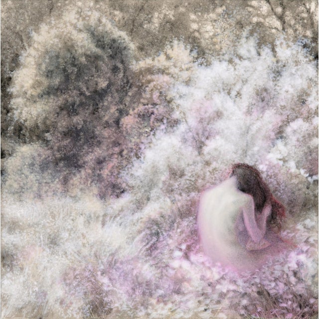 Nature|Figure 1 2024 by Matthew Alfonso Durante | Acrylic on clay-coated panel Figure in a natural setting. For Sale