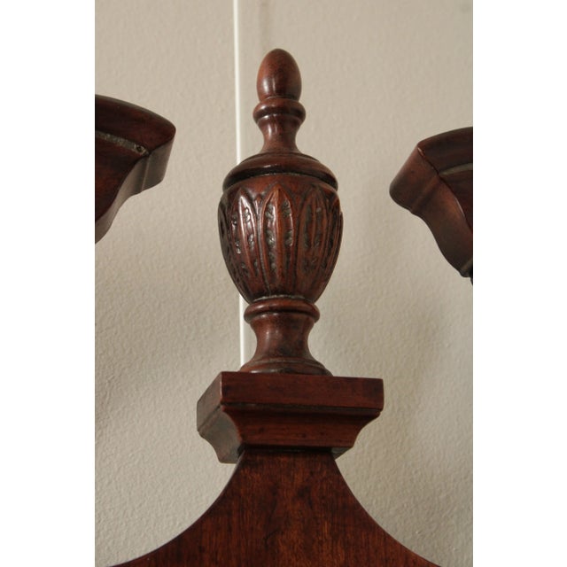 Henredon Chippendale Style Carved Cherry Wall Mirror For Sale - Image 9 of 12