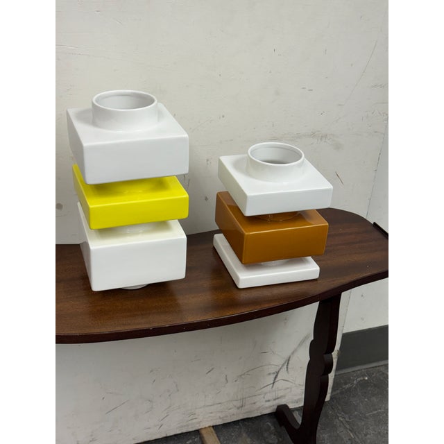 White Normann Copenhagen Deko Vases, Set of Six For Sale - Image 8 of 12