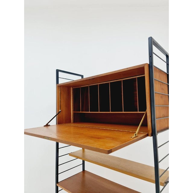 Vintage Free Standing Modular Unit Shelving System by Staples Ladderax, 1960s For Sale - Image 11 of 12