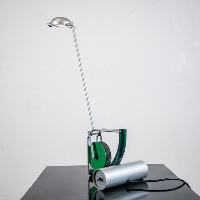 Forest Green Gideon Desk Lamp by Martine Bedin, 1980s For Sale - Image 8 of 15