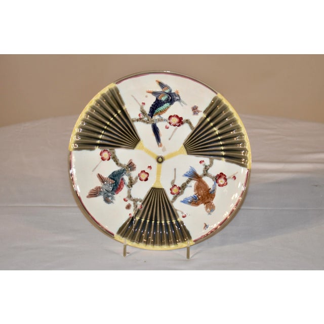19th Century Wedgwood Majolica Plate For Sale - Image 9 of 9