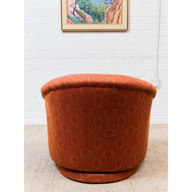 Mid 20th Century Orange Palm Springs Estate Club Chair For Sale - Image 4 of 9