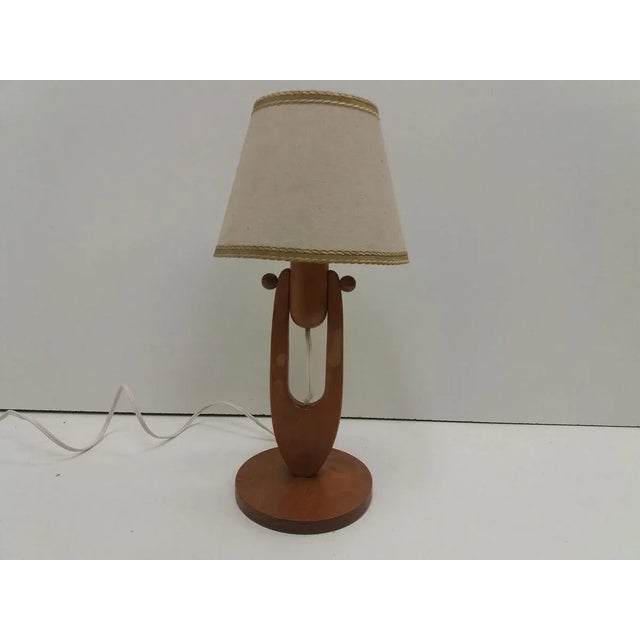 Brown Vintage Adjustable Table Lamp, 1950s For Sale - Image 8 of 11