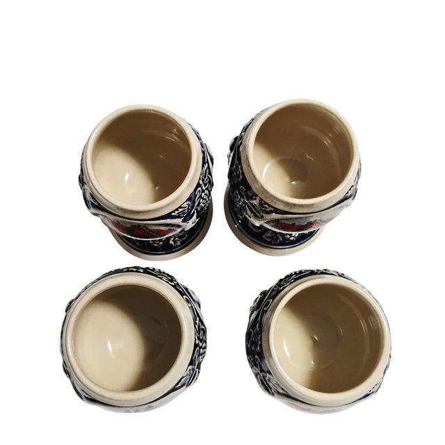 1970s Mid-Century Modern West German Gerzit Ceramic Wine Chalices - Set of 4 For Sale In Tampa - Image 6 of 13