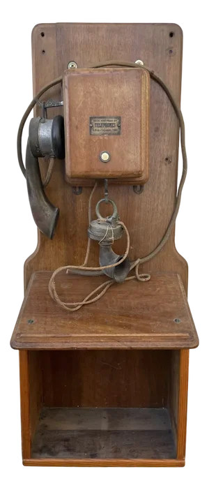 Antique Salt Box Telephone, 1890s