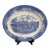Vintage Wedgwood Queen’s Ware Romantic England Blue/White Ceramic Oval Platter For Sale