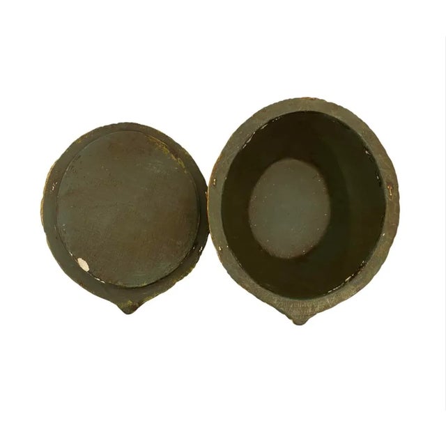 Mid 20th Century Jaru Art Pottery Lion Lidded Box Numbered Jno 653 Decorative Box For Sale In Atlanta - Image 6 of 7