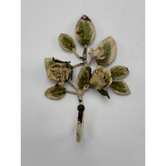 Vintage Tole Wall Hook For Sale - Image 4 of 7