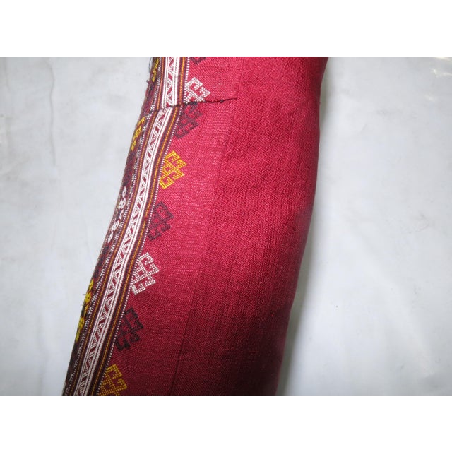 Early 20th Century Zabihi Collection Turkish Texile Bolster Rug Pillow For Sale - Image 5 of 5