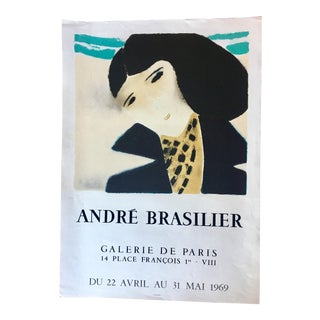 1969 Andre Brasilier Poster Printed by Mourlot For Sale
