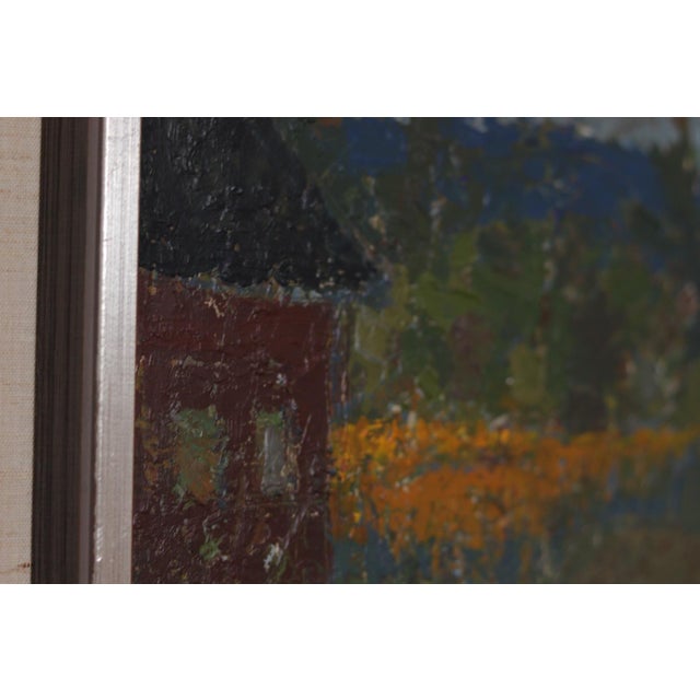 Svan Grandin, House and Garden, 1950s, Oil on Panel, Framed For Sale - Image 11 of 13
