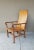 Early 1900s Antique Mission Arts & Crafts Craftsman Quarter Sawn Oak Tall Back Resting Chair For Sale - Image 12 of 12