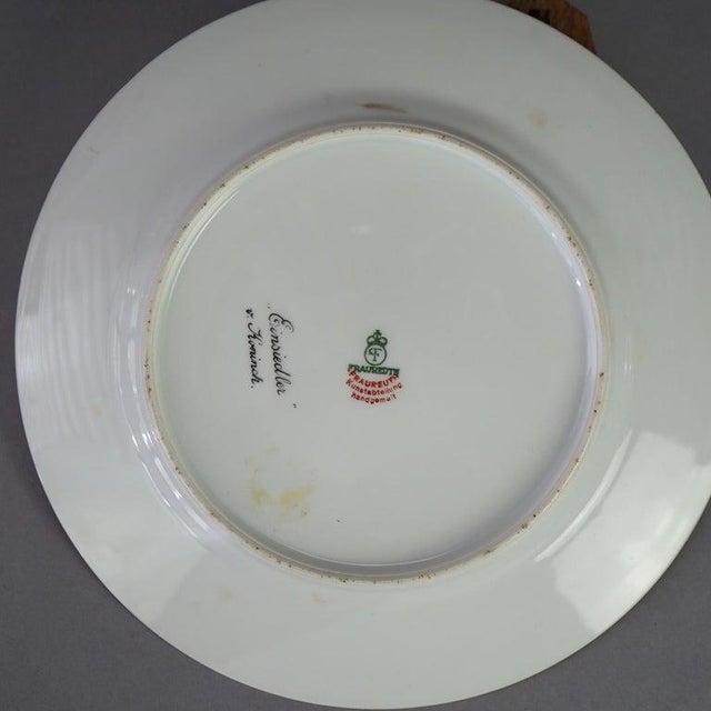 Late 19th Century Antique Royal Vienna Fraurueth Porcelain Portrait Plate With Gilt Border C1890 For Sale - Image 5 of 8