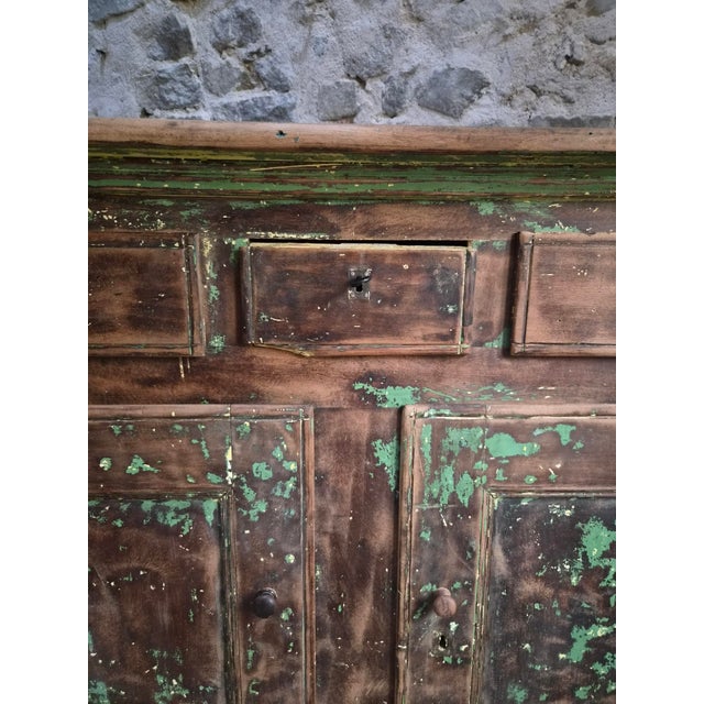 18th Century Rustic French Walnut Buffet Cabinet For Sale - Image 13 of 18