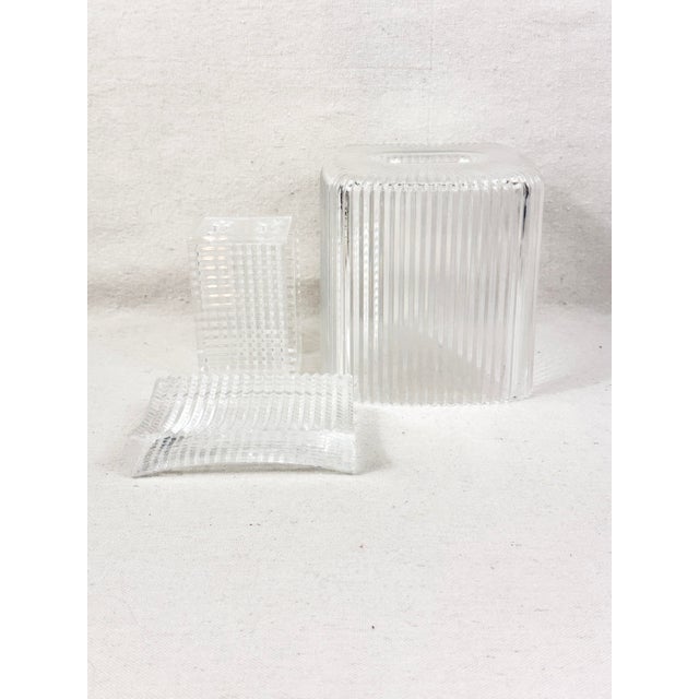 Elevate your bathroom counter or vanity table with this stunning 3-piece vintage vanity set. Crafted from lucite, this set...