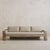 Rare Italian Leather 3-Seat Sofa by Marzio Cecchi, 1970s For Sale - Image 11 of 12