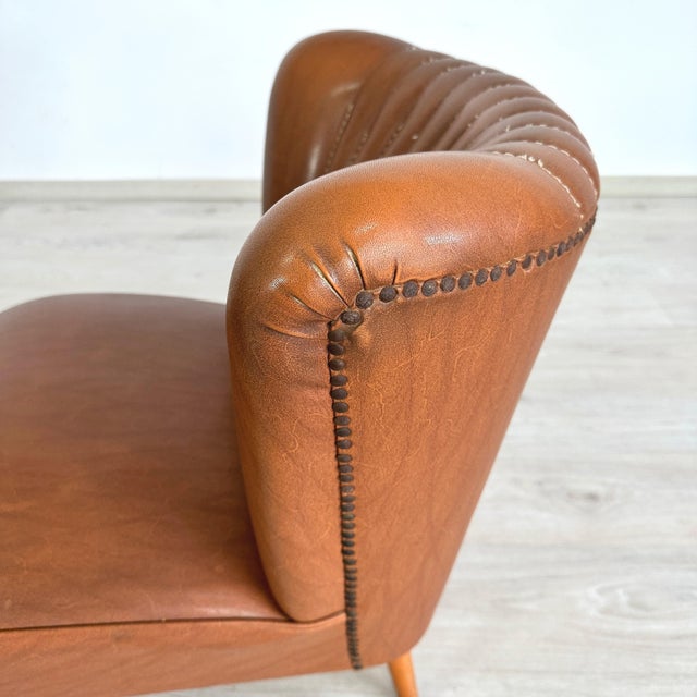Textile German Cocktail Chairs, a Pair For Sale - Image 7 of 9