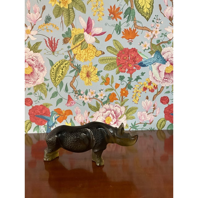 Contemporary Mid 20th Century Lalique Rhino For Sale - Image 3 of 5