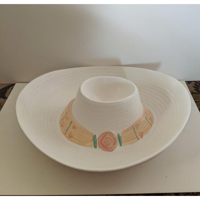1980s Cowboy Hat Chip and Dip Party Bowl Chairish