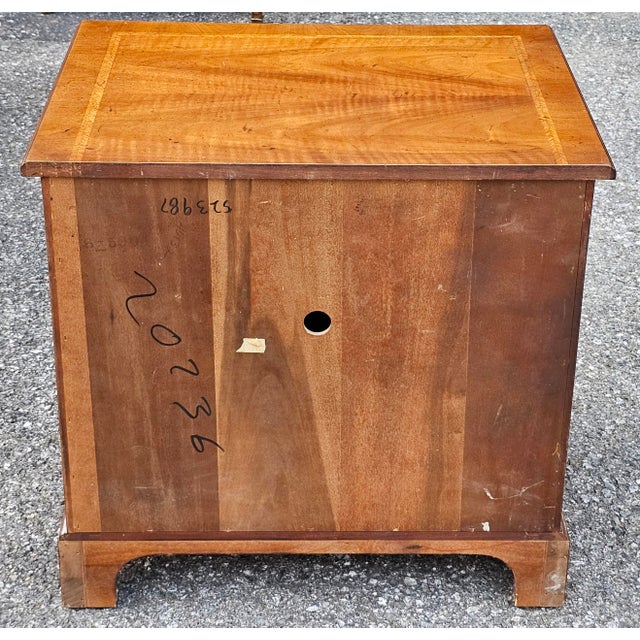 Henredon 18th Century Portfolio Satinwood Inlaid Mahogany Side Cabinet For Sale - Image 10 of 11
