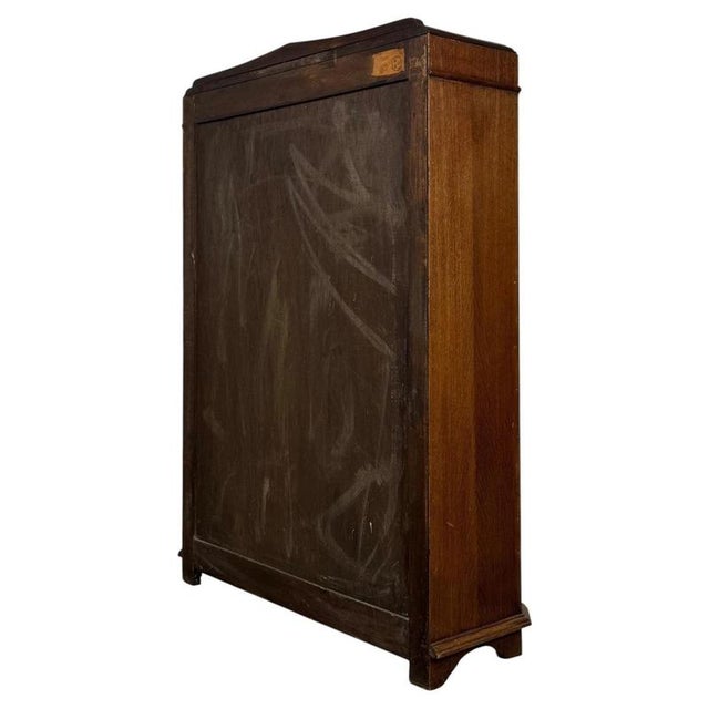 Wood Antique 20th Century Oak Glazed Display Cabinet For Sale - Image 7 of 11