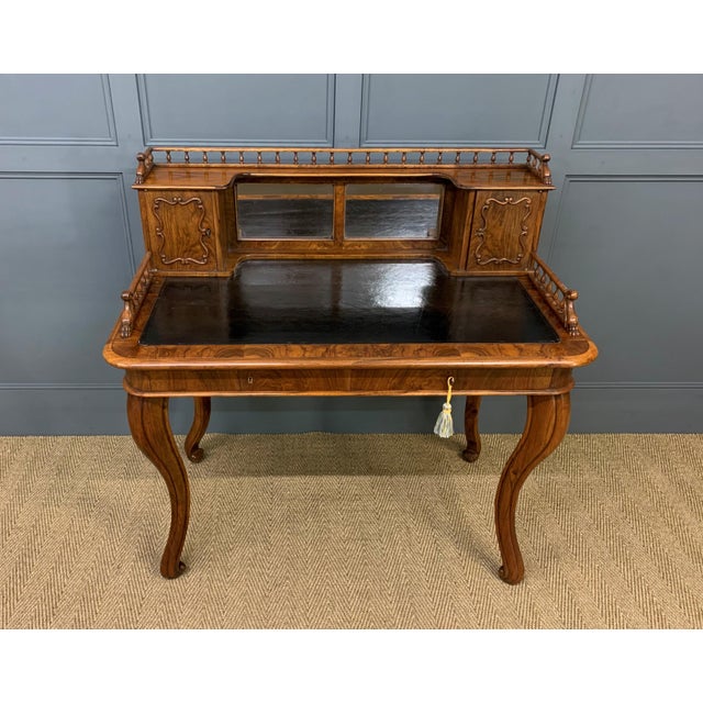 19th Century Burr Walnut Desk, 1880 For Sale - Image 18 of 18
