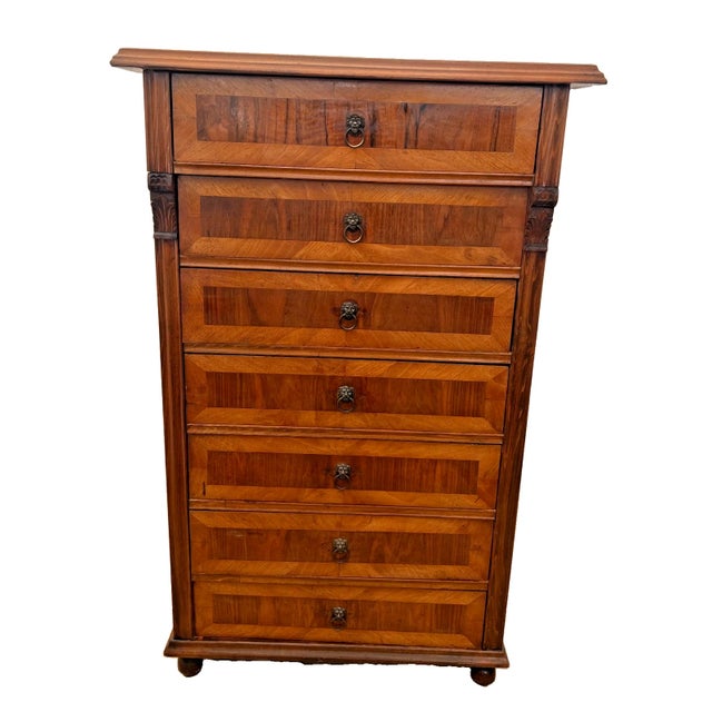 1920s Rare Biedermeier Lingerie Dresser Chest Vienna Woodwork by Kozik Karl U. Berta For Sale - Image 4 of 15