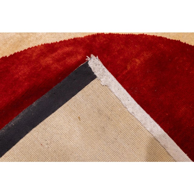 Mid 20th Century French Artistic Wool Rug Inspired by Calder 4'10'' X 6'6'' For Sale - Image 9 of 9