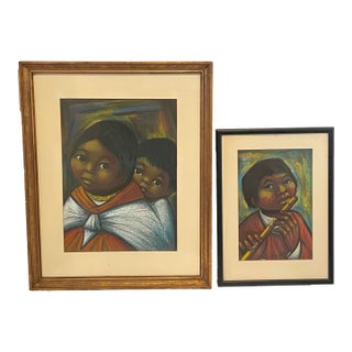 2 1960s Arturo Pinto, Framed, Set of 2 For Sale