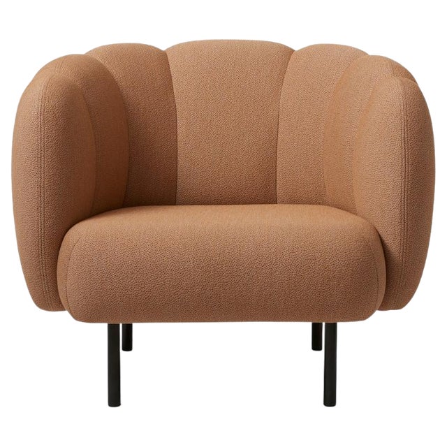 Cape Lounge Chair with Stitches Sprinkles Latte by Warm Nordic For Sale