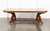 Modern Walnut Octagonal Extending Dining Table, with two extension leaves and on four supports conjoined by H-form...