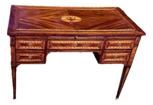 18th Century Italian Neoclassical Inlaid Writing Desk