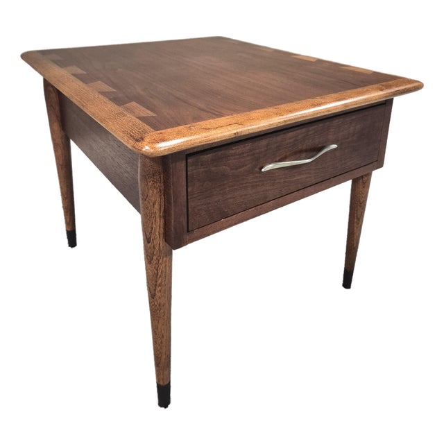 Refinished Lane Acclaim End Table With Drawer, Mid-Century Modern, C. 1960 For Sale