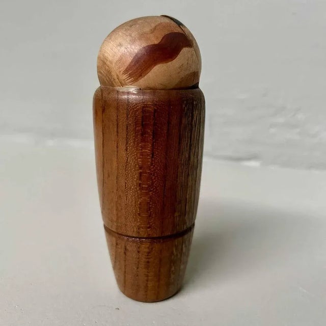 Wood Vintage Kawaii Sosaku Kokeshi, Japan, 1950s For Sale - Image 7 of 9