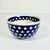 Navy Blue 1980s Arts & Crafts Americana Boho Chic Stars Boleslawiec Polish Pottery Serving Bowl - 4th of July For Sale - Image 8 of 9