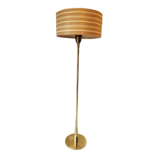 Rembrandt Mid-Century Modern Brass Floor Lamp For Sale