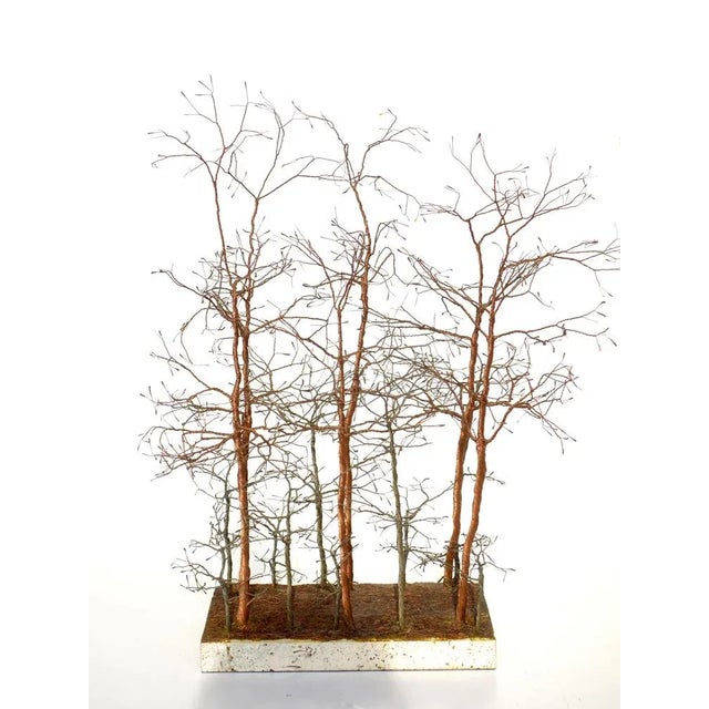 Sculpture trees Italy, 1970 Copper completely handmade Excellent workmanship Excellent condition of conservation