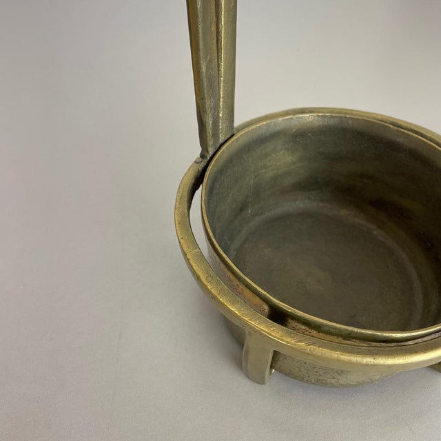 1970s Hollywood Regency Brutalist Brass Umbrella Stand, Italy, 1970s For Sale - Image 5 of 18