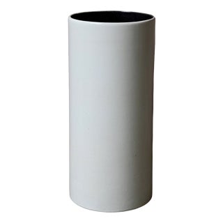 Roll-Top Vase in Glazed Ceramic, West Germany, 1970s For Sale